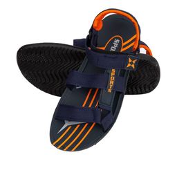 RIFOF Men Blue & Orange Print Sports Sandals-picture-25