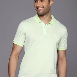 Allen Solly Pure Cotton Striped Polo Collar T-shirt-picture-42