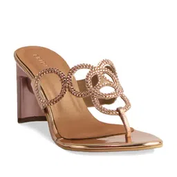 Eridani Women's Quinn Rose Gold Thong Sandals-picture-12