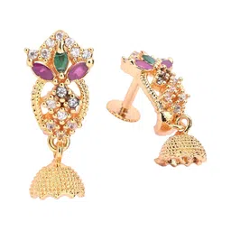 NILA Contemporary Jhumkas Earrings image 3
