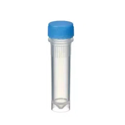 Abdos Non Printed Non Assembled 2 ml Sterile Self Standing Screw Cap Tube With Blue Color Cap, P10238-B (Pack of 1000)-picture-23