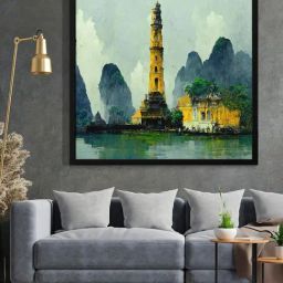 999Store Printed Green Canvas Wall Art-picture-41