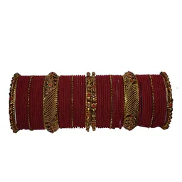 Shopmart Set Of 58 Gold-Plated Bangles-picture-27