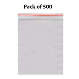 GENERIC 60 Micron Plastic Transparent Zip Lock Pouch Bag Size 18x24 inch (45.72x60.96 cm) - (Pack of 500 Pcs) image 2