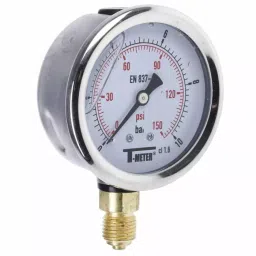 Sferaco G 1/4 Analogue Pressure Gauge 10 bar Bottom Entry 63 mm Outside Diameter UKAS, 1613006-picture-28