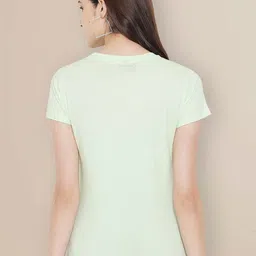 Metronaut Women Typography 3 Printed Applique T-shirt image 3