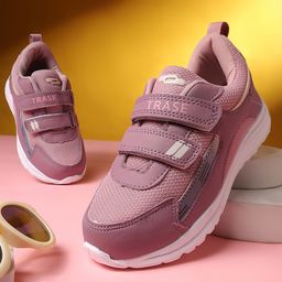 TRASE Colour Blocked Double Velcro Closure Sneakers - Pink-picture-26