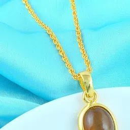 MEMOIR Gold-Plated Oval Pendants with Chains-picture-12
