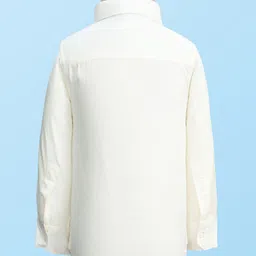 Robo Fry Cotton Woven Full Sleeves Solid Color 3 Piece Party Suit with Bow - Dark Green image 3