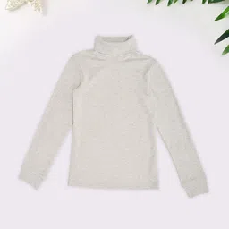 Pantaloons Junior Boys Ribbed High Neck Thermal Top-picture-26