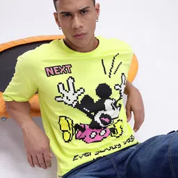 Kook N Keech Disney Mickey Mouse Printed Oversized Cotton T-shirt-picture-22