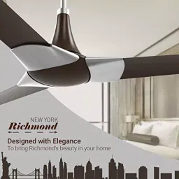 RR Signature NEW YORK RICHMOND Ceiling Fan Ale Brown 1200 mm Sweep 350 RPM image 2