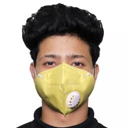 Oriley V-N95 5 Layer Disposable Face Mask with Nose Pin Yellow V-N95-10Y (Pack of 10 Pcs)-picture-40