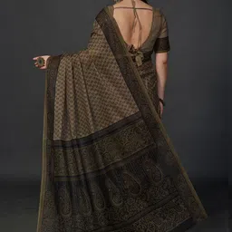 Rani Saahiba Ethnic Motifs Pure Cotton Block Print Saree image 2