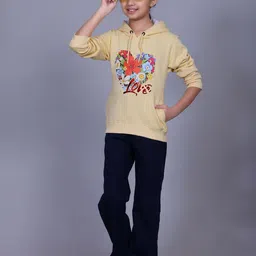 Come In Kids Girls Printed Long Sleeves Hooded Sweatshirt-image-80