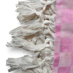 VANISHREE WORLD Pink & White Checked Mild Winter 210 GSM Single Bed Comforter image 5