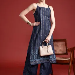 Anouk Printed Regular Kurta with Palazzos-picture-12