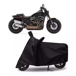 Auto Pearl Bike Cover for Harley Davidson Street Bob (Black)-picture-48