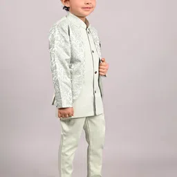 BAESD Boys Chevron Embroidered Sherwani Set image 2