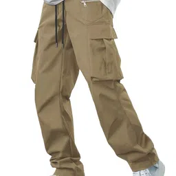 tagdo Men's Casual Techwear Drawstring Cargo Pants Hiphop Baggy Pants (2024) image 1