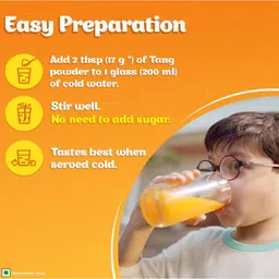 sfu e com Tang Pineapple Flavoured Drink Mix, 375g, Fortified with Vitamins C, D and Zinc, Resealable Pouch image 5