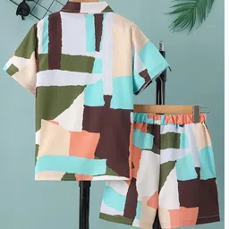rivanora Co Ord Set for Men | Night Suit | T-Shirt and Shorts Set for Man | Night Dress | Pyjama Set | Summer Wear | Lounge wear | Beach Outfit image 3