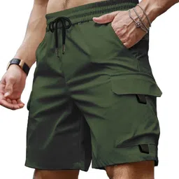 peppyzone Men's Stylish Latest Cargo Shorts Pant for Men Cotton Casual Shorts for Man image 1