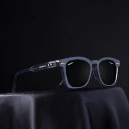 RESIST EYEWEAR Unisex Wayfarer Sunglasses with UV Protected Lens KNIGHT GREY BLACK 4 image 5