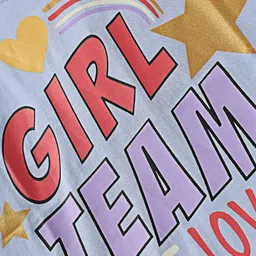 Tango Single Jersey Knit Half Sleeves T-Shirt with Text Print - Light Blue image 3