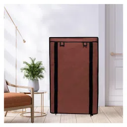 Urban Choice 6 Layer Metal Shoe Rack with Brown Cover Durable, Foldable & Space Saving Organizer for Home & Office image 3