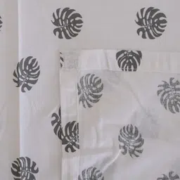 Threadwear White & Pink Printed Cotton 400 TC Single Bedsheet Sets - 2.75 m x 2.75 m image 5