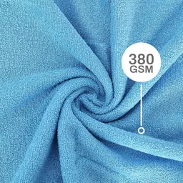 Layers Set of 2 Blue Cotton 380 GSM Bath Towel image 3