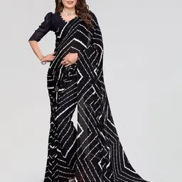 Moda Rapido Leheriya Printed Saree image 1