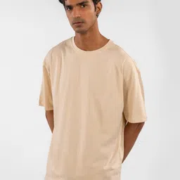 Eszett Men Typography Printed Round Neck Cotton Oversized T-shirt image 2