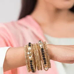 Mamon Creations Women Bridal Chura Set Of 6 Bangle-picture-39