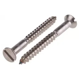 RS PRO Slot Countersunk Stainless Steel Wood Screw, A2 304, No. 10 Thread, 50mm Length (Pack of 50)-picture-25