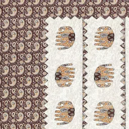 RANG MANIA Off White 180 TC King Bedsheet with 2 Pillow Covers image 5