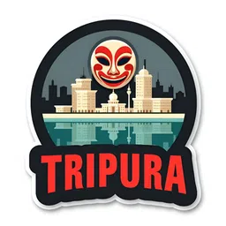 GIFTODAY Red Tripura Printed Fridge Magnet-picture-37