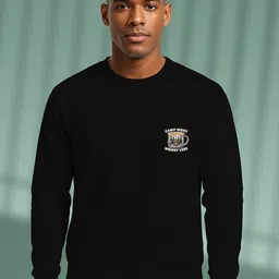 BUYTHATTRENDZ Men Typography Printed Round Neck Sweatshirt image 2