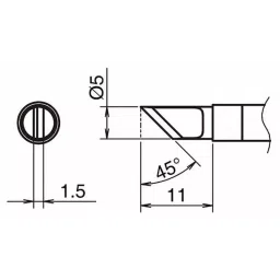 Hakko Soldering Tip Replacement T39 Series K Type, T39-KL (10 LOTS) (Pack of 10) image 3