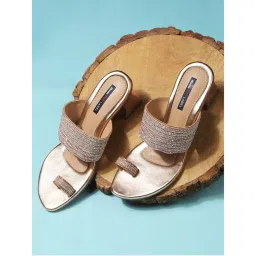 Bata Beige Womens Block Sandals Heels-image-36