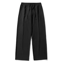 dockstreet Men's/Unisex Open Bottom Drawstring Pure Cotton Stretchable Baggy Jogger Pants image 4