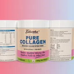 Tatanka Nutrition Marine Collagen, Pure Supplement Powder For Men Women | Zero Fillers No FIshy Burps | Supports Skin,Hairs,Nails & Joints Health | Non vegeterian -200g (Unflavoured) Pack of - 2 image 4