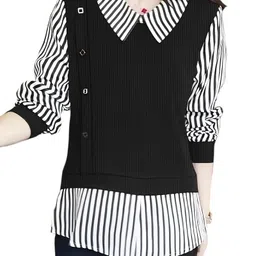 litzo Top for Women Regular Fit Latest Stylish Office Wear Western Top (L-23-24) image 3