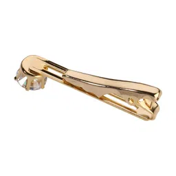 tripin Golden Tie Pin Clip Tack Tiepin for Men with Diamond Crystal in A Gift Box TSHOTIEPINGOLD2016 image 5