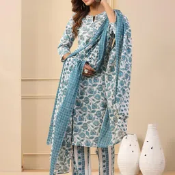 sky fab Women Rayon Blend Maternity and Feeding Kurta Pant Set and Dupatta with Invisible Zip image 4