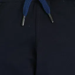 Knitting Doodles Terry Knit Pack Of 2 Solid Track Pants - Navy Blue & Yellow image 5