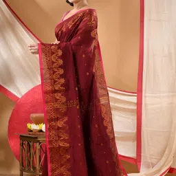TANTLOOM Silk Cotton Handloom Saree image 4