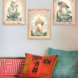 Kotart Brown, Beige & Green 3 Pieces Birds And Animals Wooden Wall Arts-picture-40