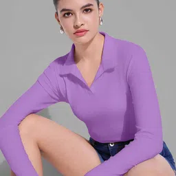 Maheshvi Women Solid Shirt Collar Full Sleeves Top-picture-42